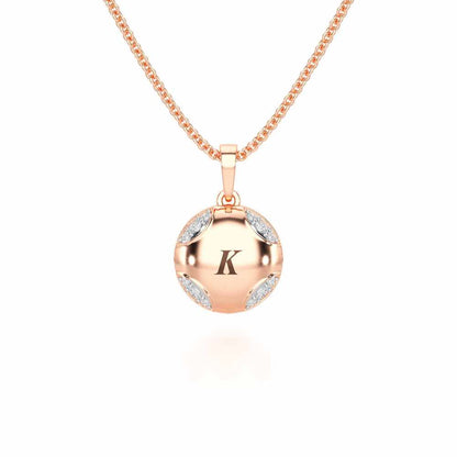 On-point Silver Pendant - Rose Gold - Image 1