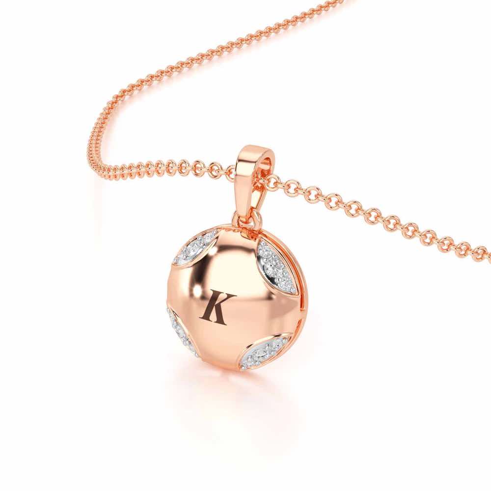 On-point Silver Pendant - Rose Gold - Image 2