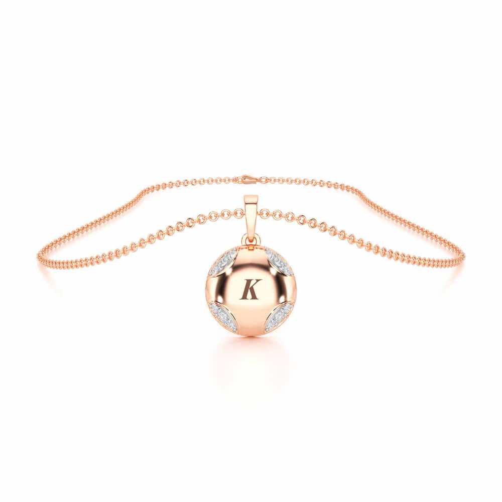 On-point Silver Pendant - Rose Gold - Image 3