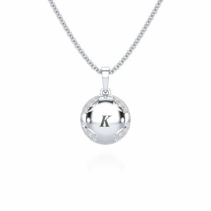 On-point Silver Pendant - White Gold - Image 1