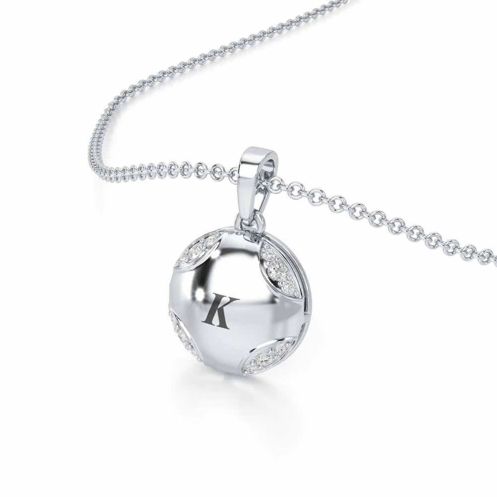 On-point Silver Pendant - White Gold - Image 2