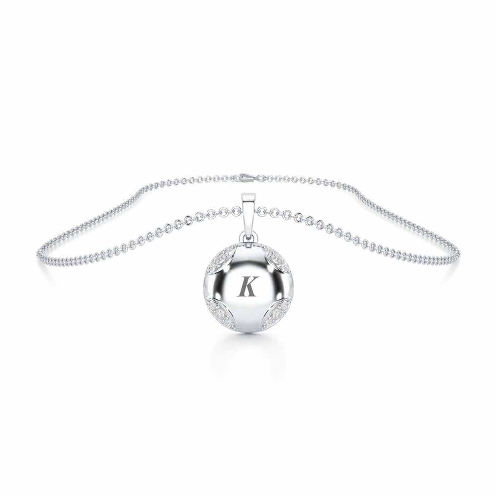 On-point Silver Pendant - White Gold - Image 3