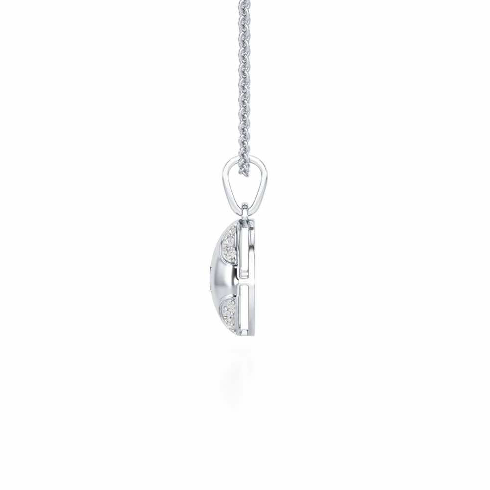 On-point Silver Pendant - White Gold - Image 4