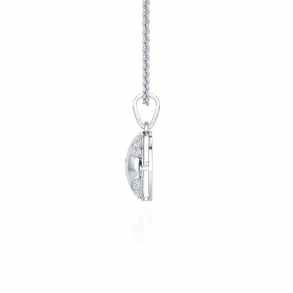 On-point Silver Pendant - White Gold - Image 4