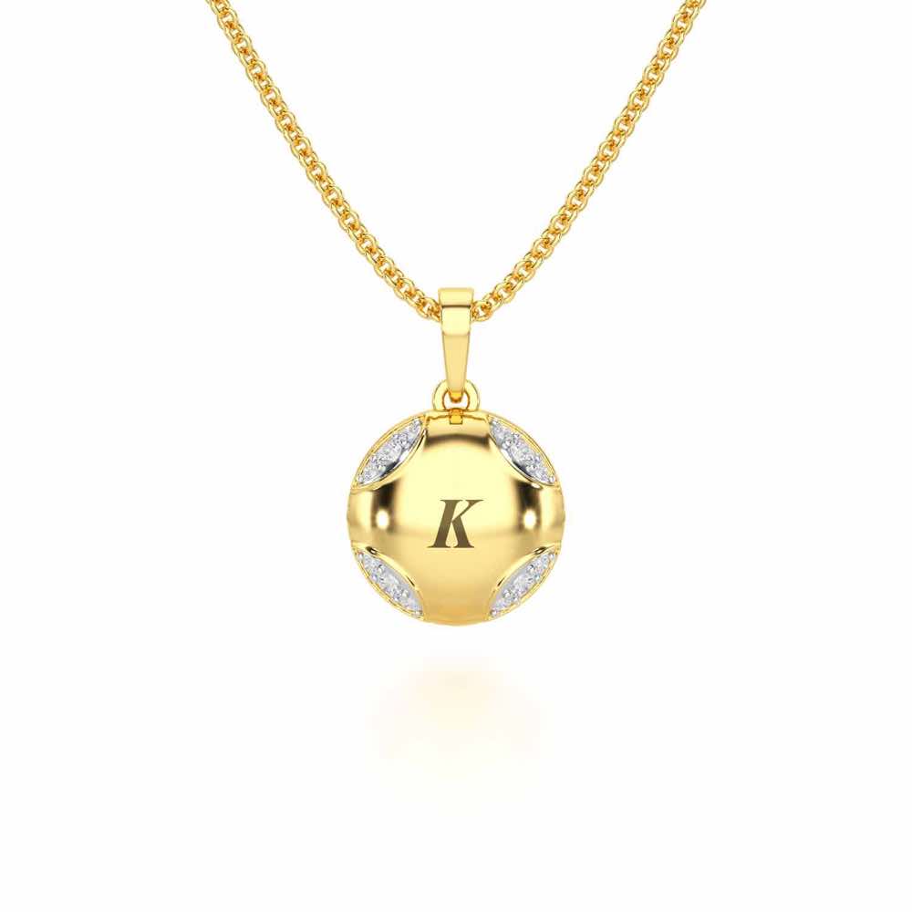 On-point Silver Pendant - Yellow Gold - Image 1