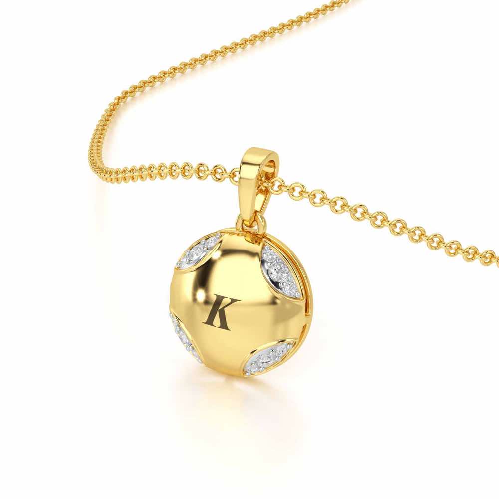 On-point Silver Pendant - Yellow Gold - Image 2