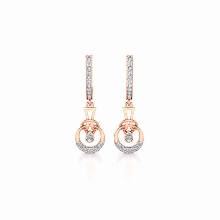 Opulence Drops Earrings - Rose Gold - Image 1