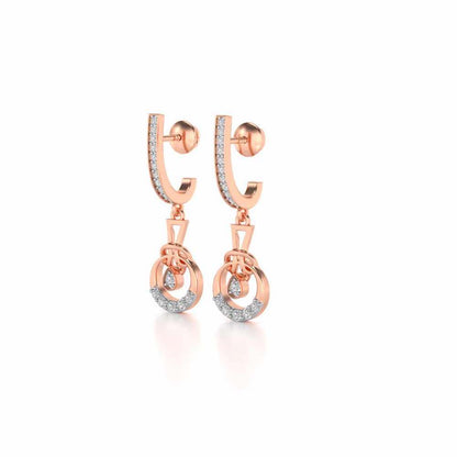 Opulence Drops Earrings - Rose Gold - Image 3