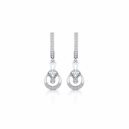 Opulence Drops Earrings - White Gold - Image 1