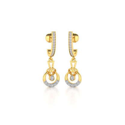 Opulence Drops Earrings - Yellow Gold - Image 2