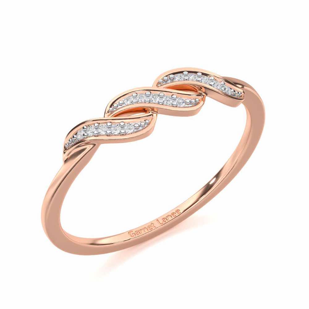 Opulent Beauty Silver Ring - Rose Gold - Image 1