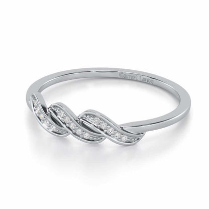 Opulent Beauty Silver Ring - White Gold - Image 2