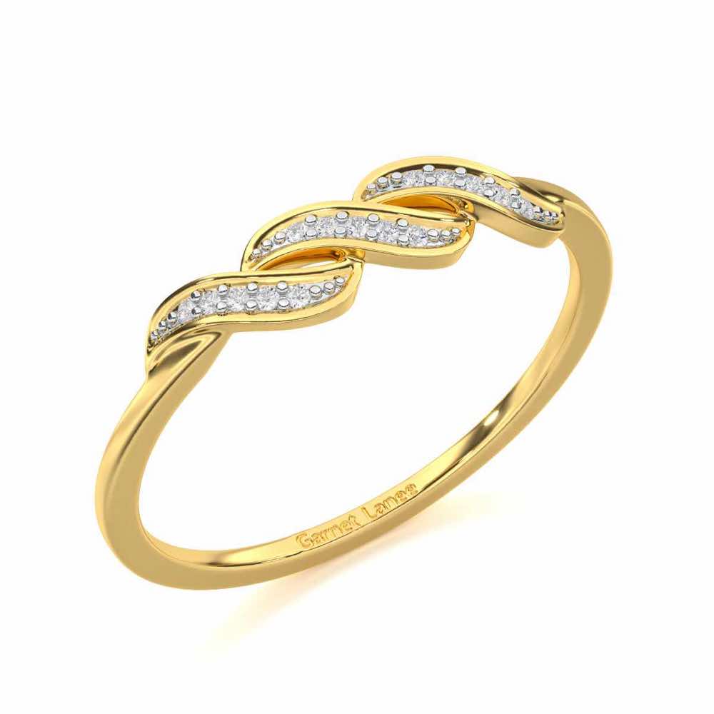 Opulent Beauty Silver Ring - Yellow Gold - Image 1