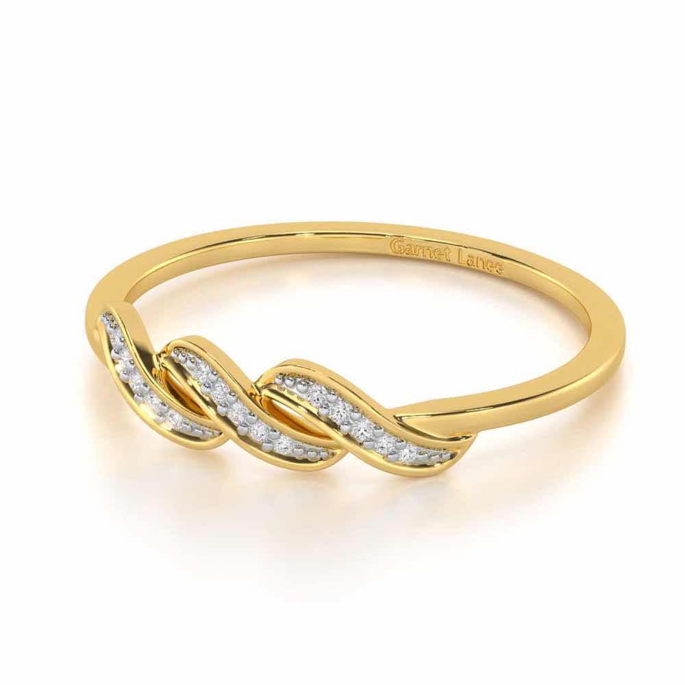 Opulent Beauty Silver Ring - Yellow Gold - Image 2