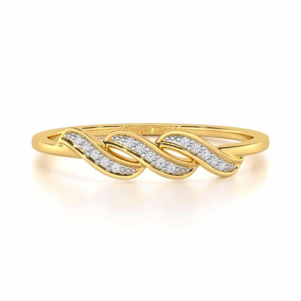 Opulent Beauty Silver Ring - Yellow Gold - Image 4