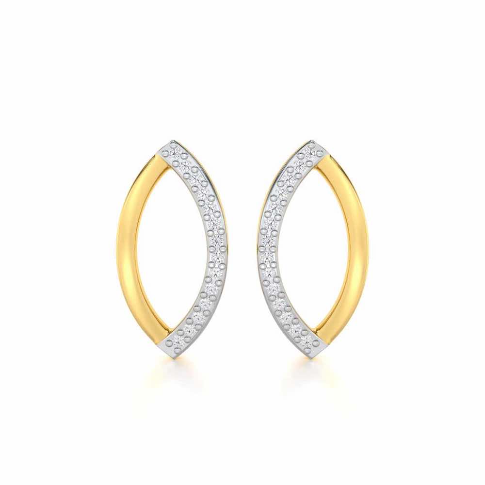 Opulent Charm Silver Earrings - Yellow Gold - Image 1