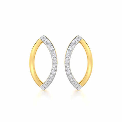 Opulent Charm Silver Earrings - Yellow Gold - Image 1