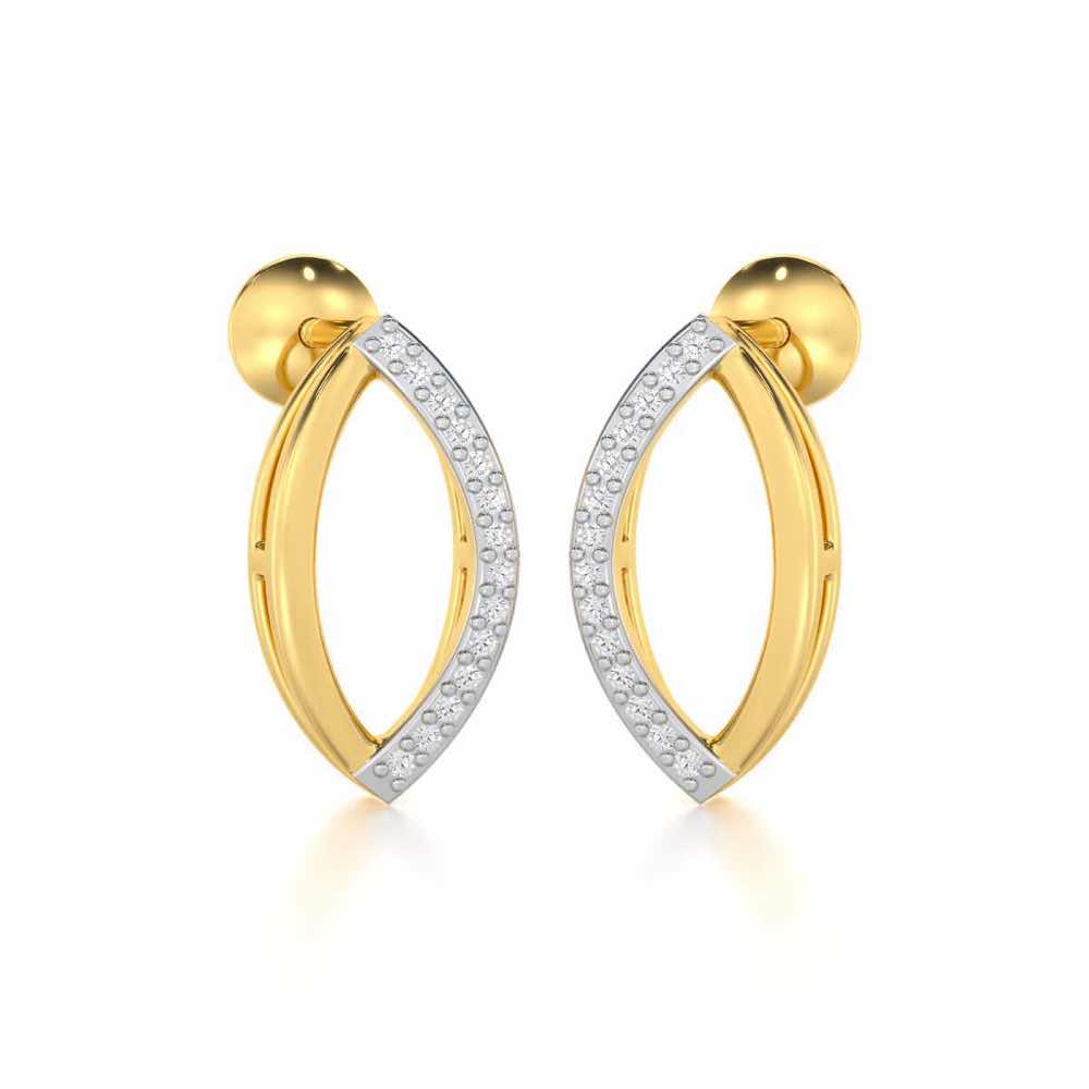 Opulent Charm Silver Earrings - Yellow Gold - Image 2