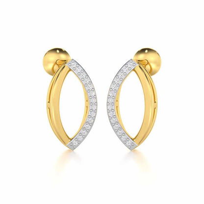 Opulent Charm Silver Earrings - Yellow Gold - Image 2