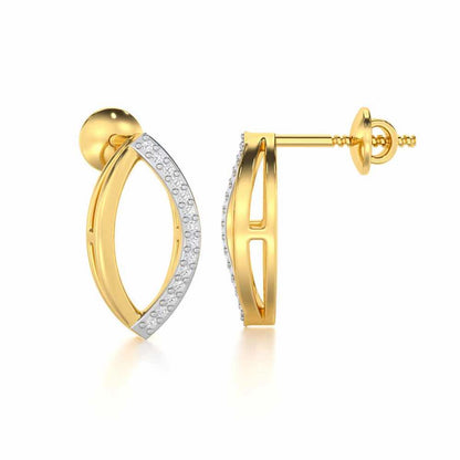 Opulent Charm Silver Earrings - Yellow Gold - Image 4