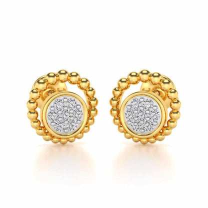 Opulent Silver Studs - Yellow Gold - Image 1