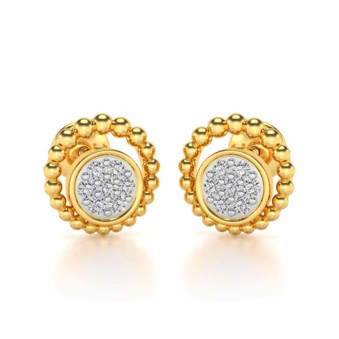 Opulent Silver Studs - Yellow Gold - Image 1