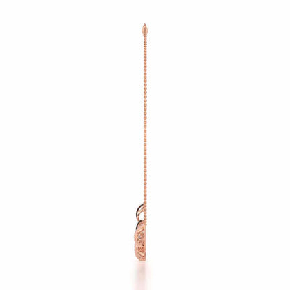 Opulent Melody Silver Necklace - Rose Gold - Image 4