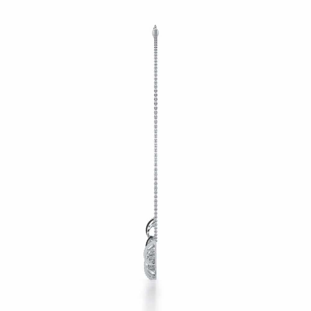 Opulent Melody Silver Necklace - White Gold - Image 4