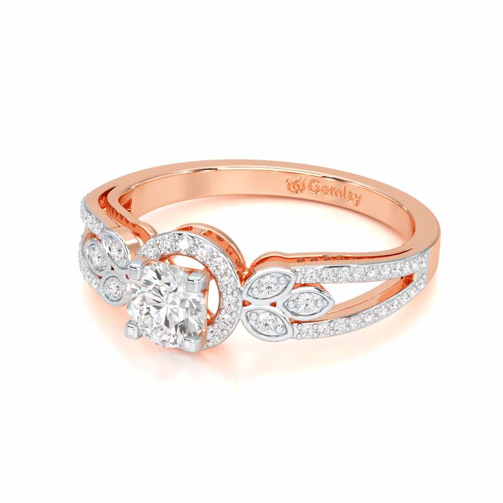 Opulent Radiance Solitaire Ring - Rose Gold - Image 2