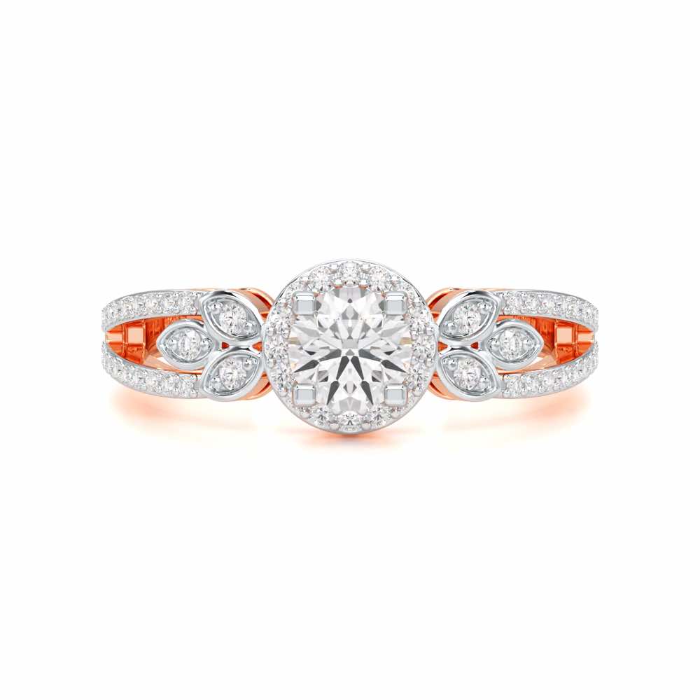 Opulent Radiance Solitaire Ring - Rose Gold - Image 4