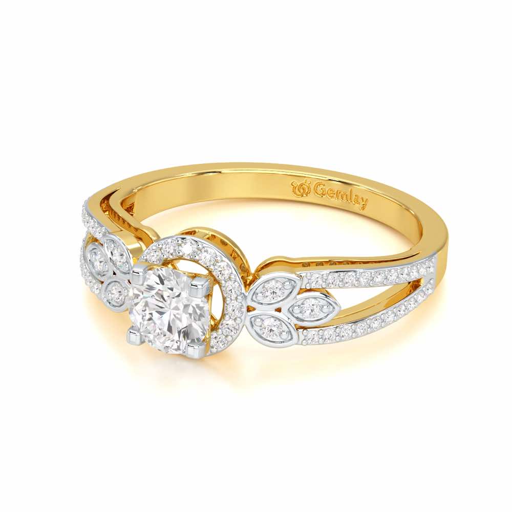 Opulent Radiance Solitaire Ring - Yellow Gold - Image 2