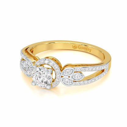 Opulent Radiance Solitaire Ring - Yellow Gold - Image 2