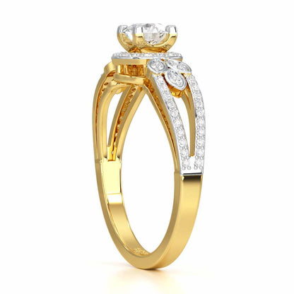Opulent Radiance Solitaire Ring - Yellow Gold - Image 3