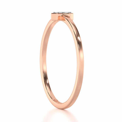 Opulent Star Silver Ring - Rose Gold - Image 3
