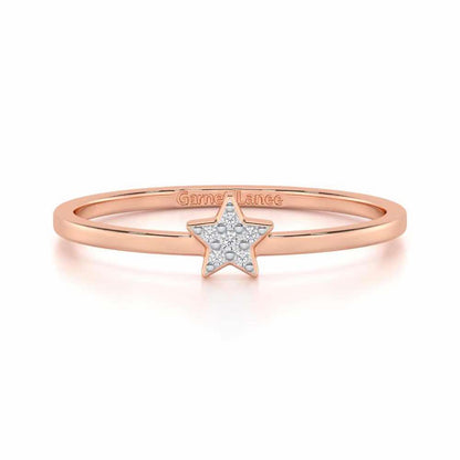 Opulent Star Silver Ring - Rose Gold - Image 4