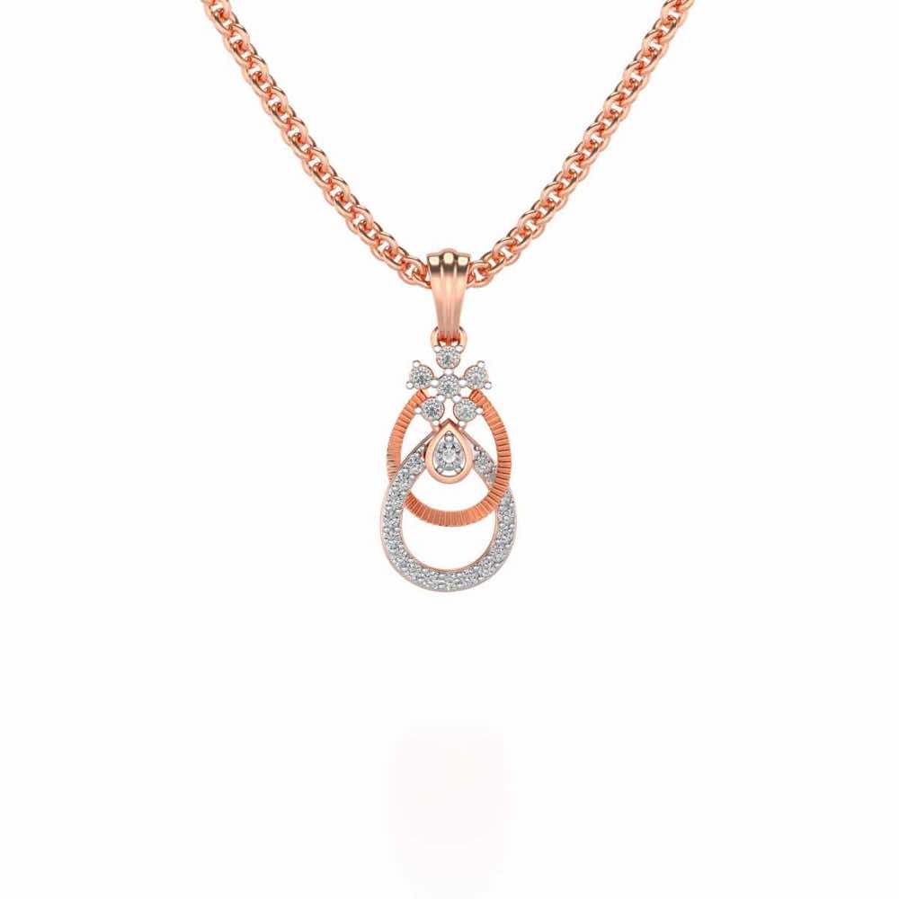 Orient Silver Pendant - Rose Gold - Image 1