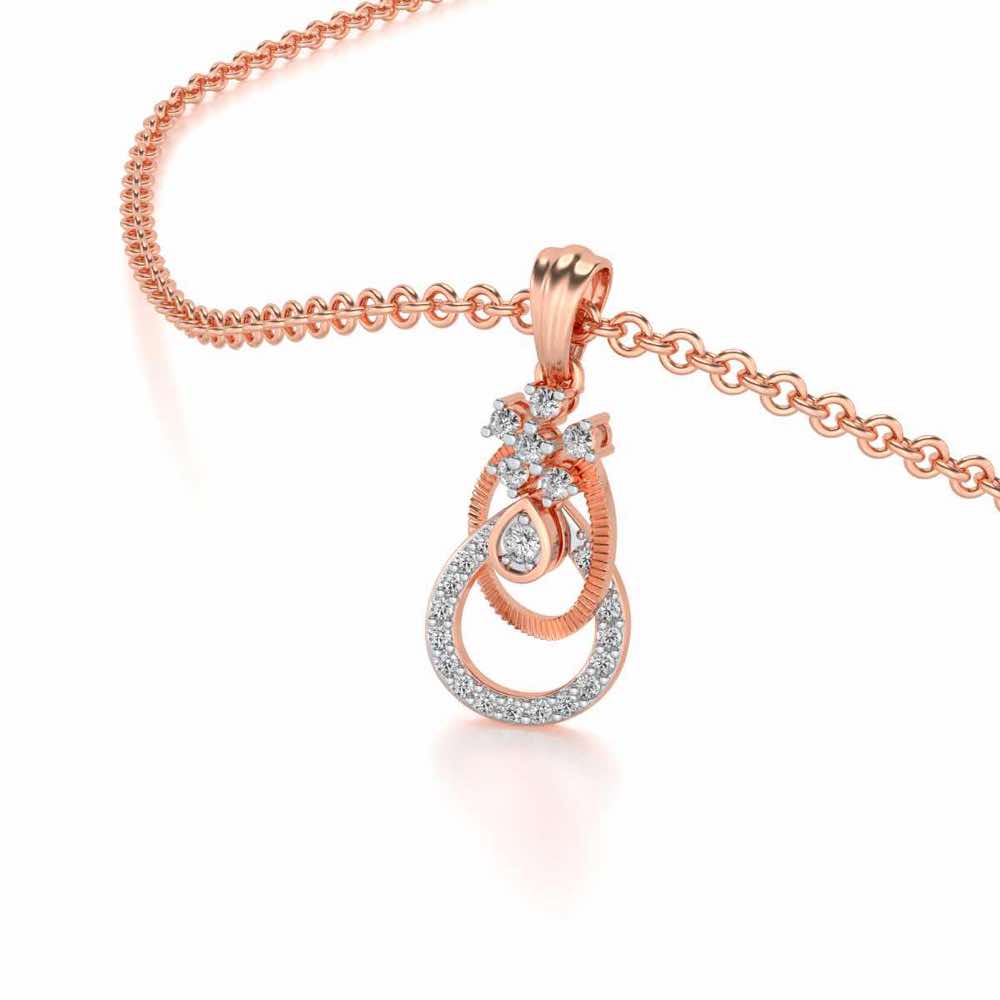 Orient Silver Pendant - Rose Gold - Image 2