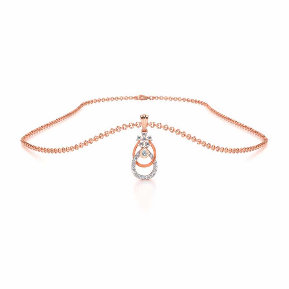 Orient Silver Pendant - Rose Gold - Image 3