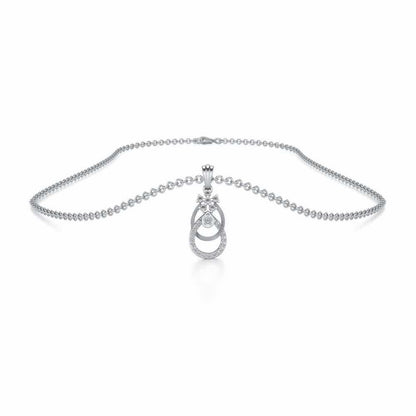Orient Silver Pendant - White Gold - Image 3