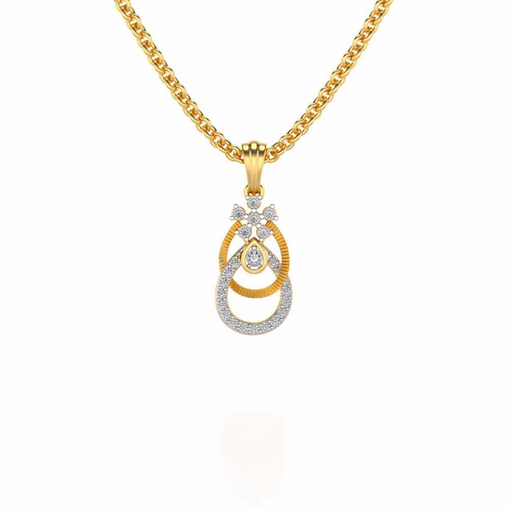 Orient Silver Pendant - Yellow Gold - Image 1