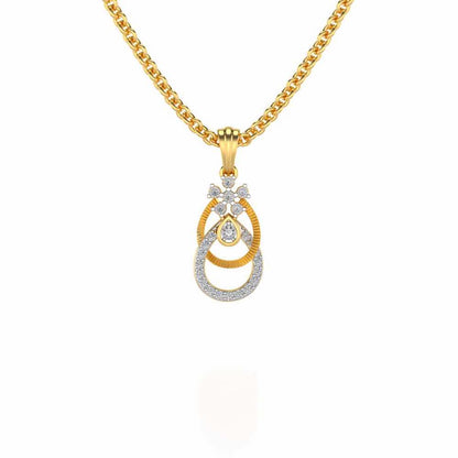 Orient Silver Pendant - Yellow Gold - Image 1