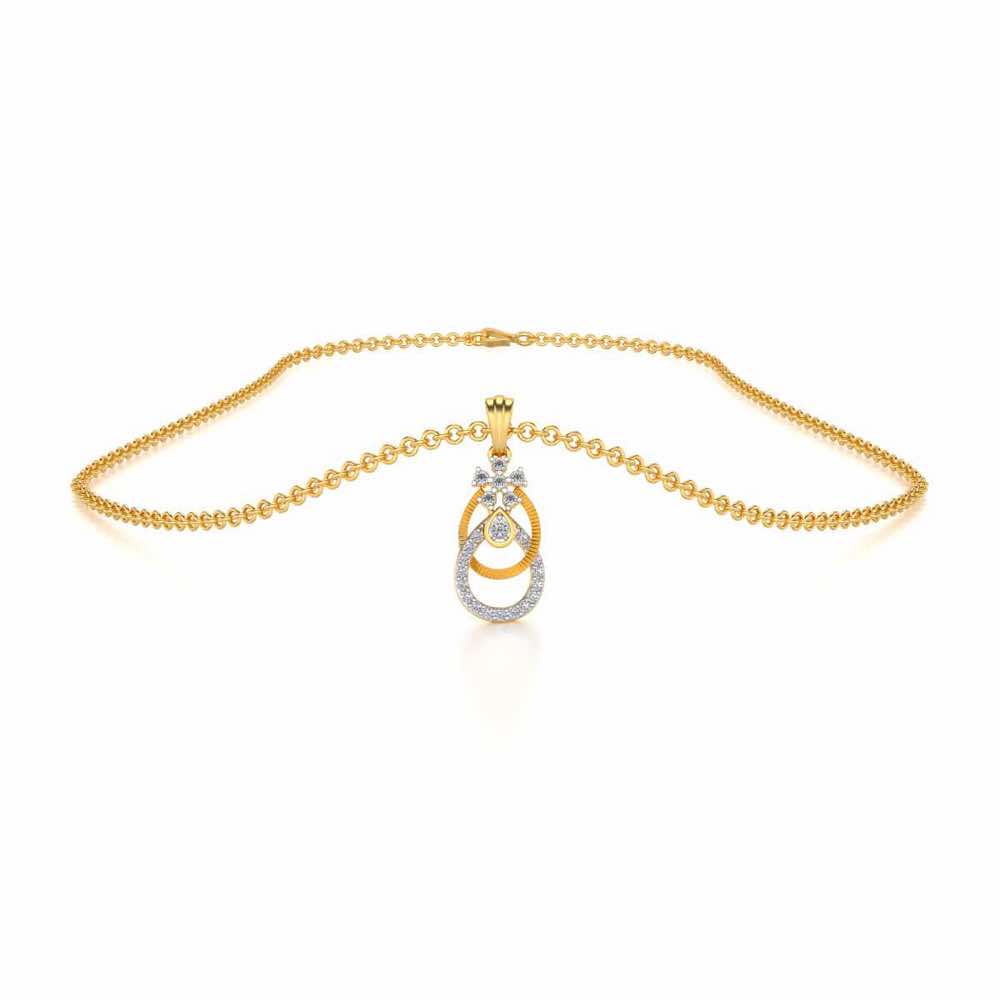 Orient Silver Pendant - Yellow Gold - Image 3