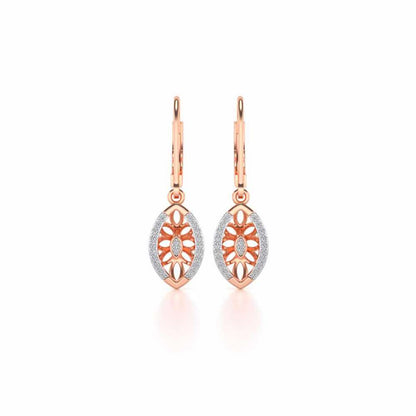 Orion Silver Earrings - Rose Gold - Image 1