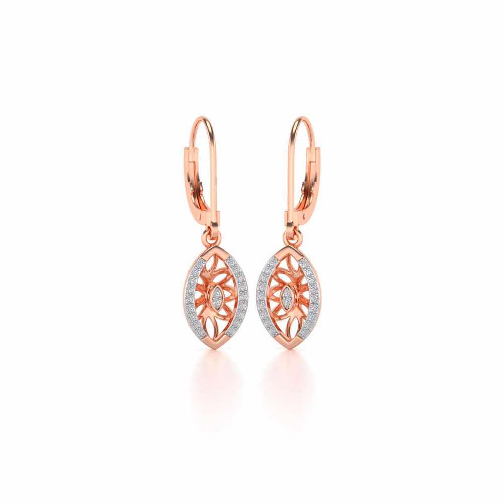 Orion Silver Earrings - Rose Gold - Image 2