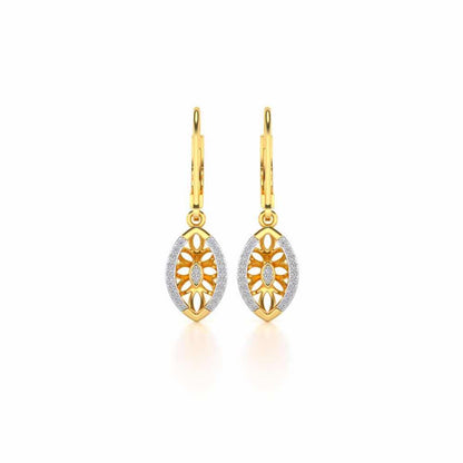 Orion Silver Earrings - Yellow Gold - Image 1