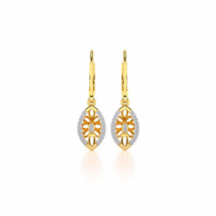 Orion Silver Earrings - Yellow Gold - Image 1