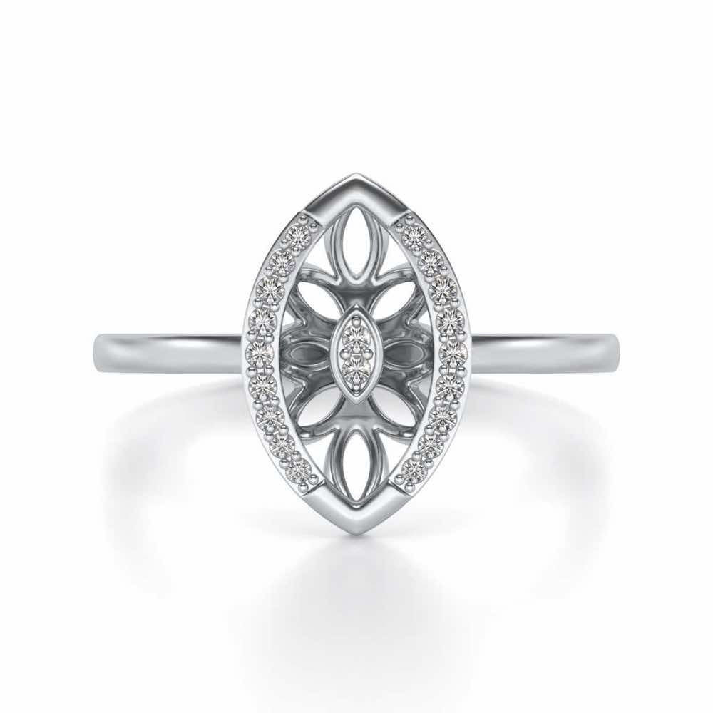 Orion Silver Ring - White Gold - Image 5
