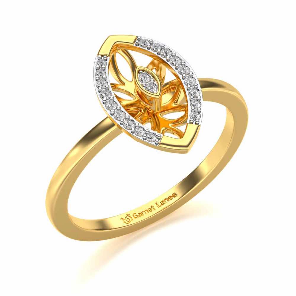 Orion Silver Ring - Yellow Gold - Image 1