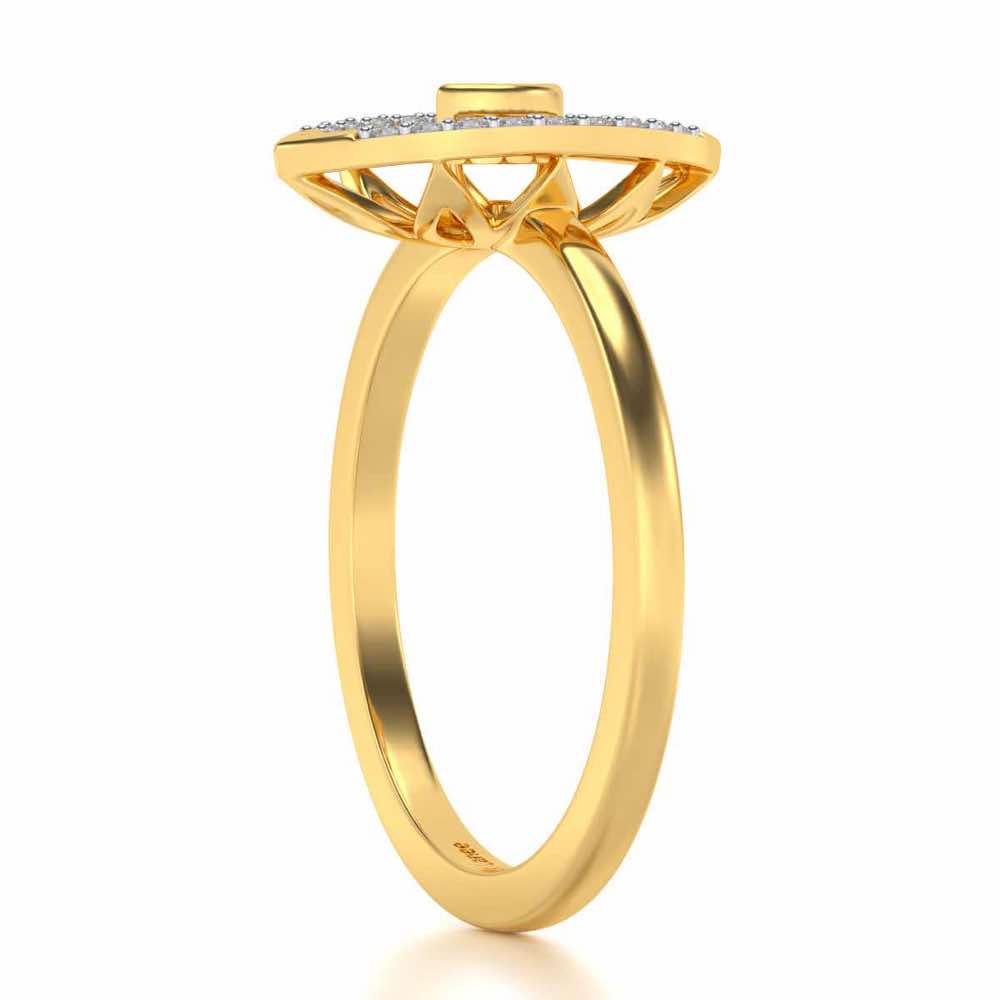 Orion Silver Ring - Yellow Gold - Image 4