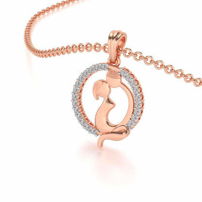 Out-Of-Love Silver Pendant - Rose Gold - Image 2